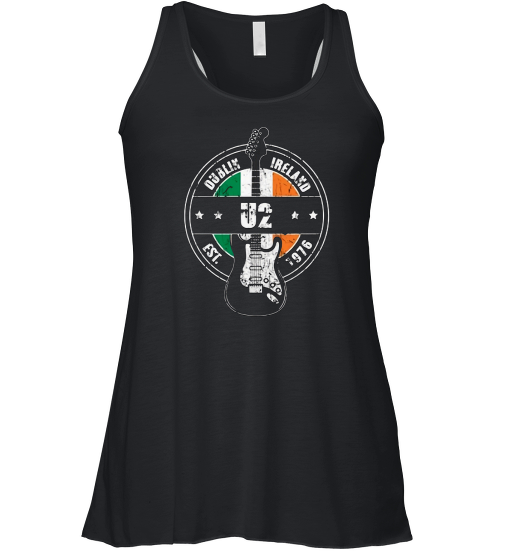 U2 Dublin Ireland Est 1976 guitarist Women's Flowy Tank Top