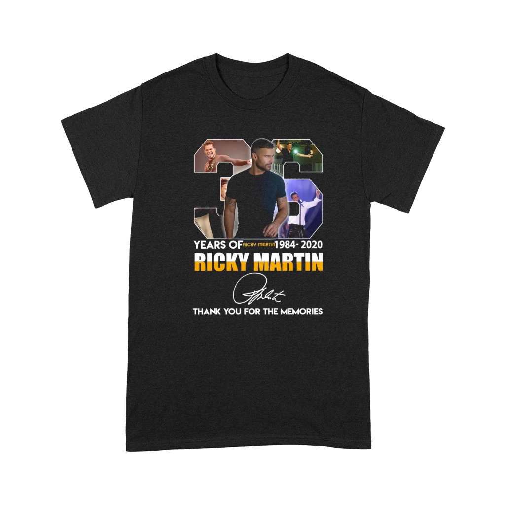 36 Years Of Ricky Martin 1984 2020 Ricky Martin Thank You For The Memories Premium T-shirt