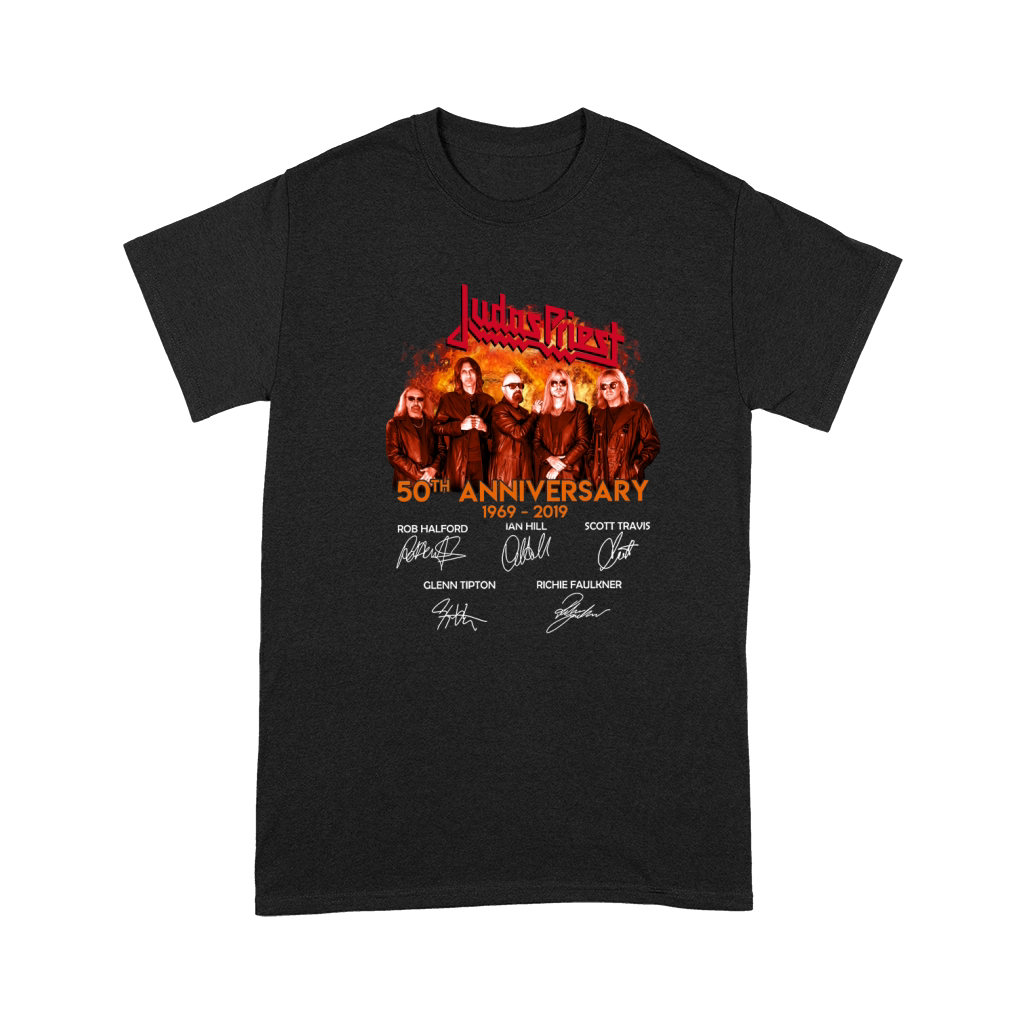 Judas Priest 50th anniversary 1969-2019 signatures shirt Premium T-shirt