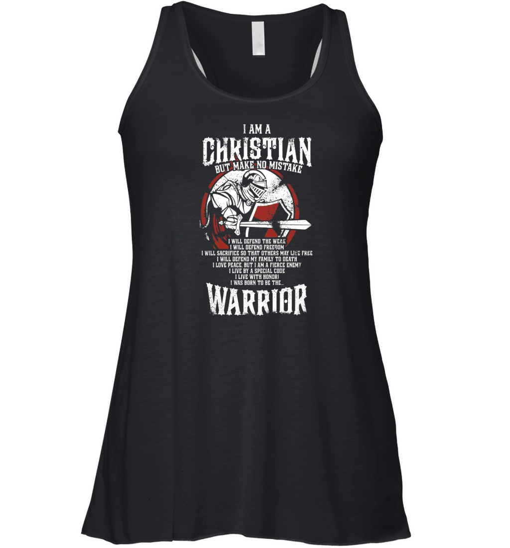 I am a Christian - The crusader - Warrior - Shirt Women's Flowy Tank Top
