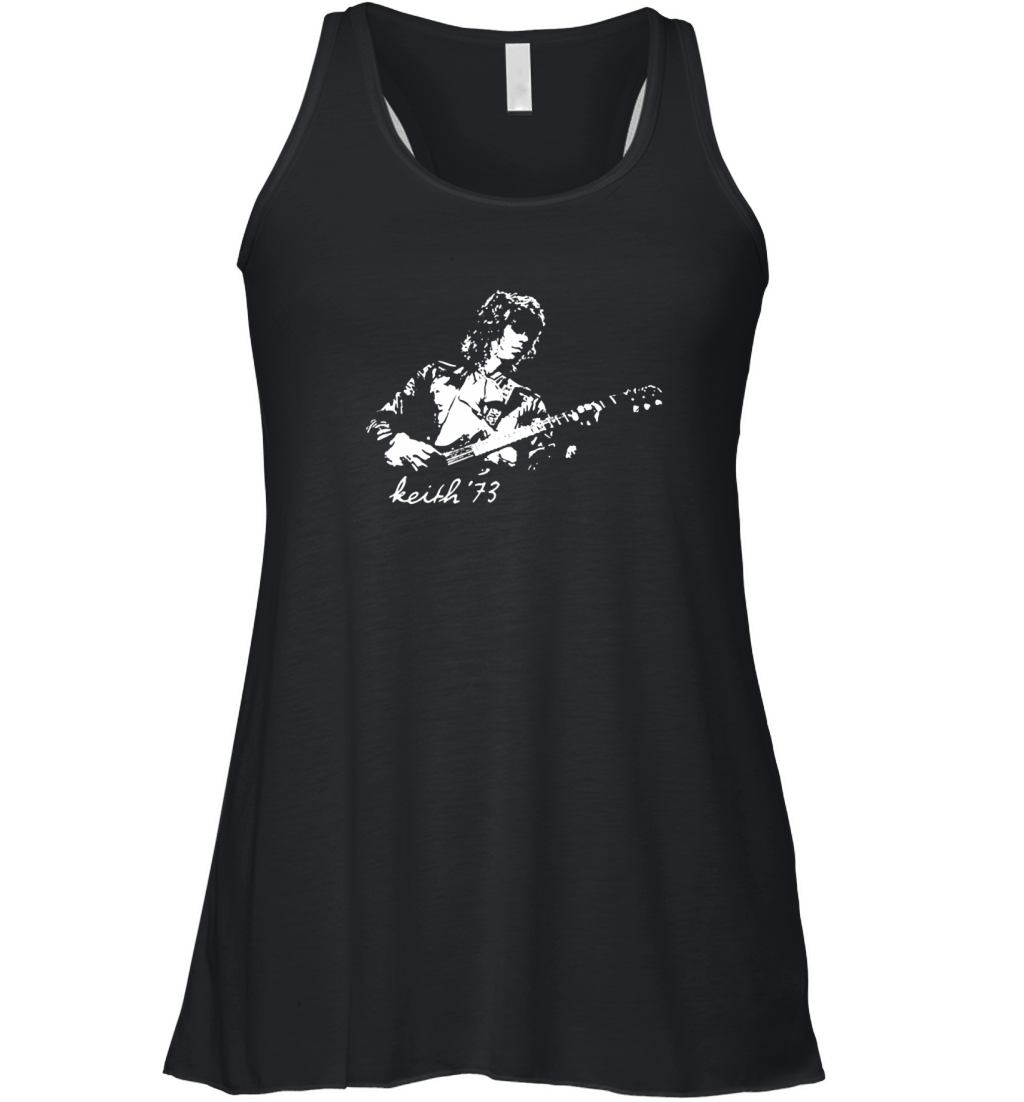 Retro Graphic Keith Richards Art Women's Flowy Tank Top