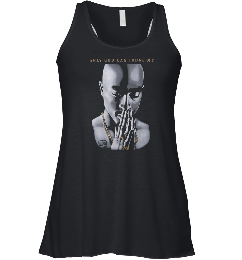 Tupac Only God Can Judge Me 2Pac Shakur Hip Hop Women's Flowy Tank Top