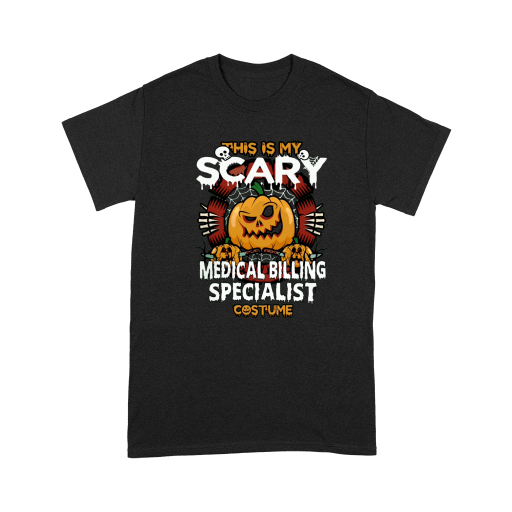 MEDICAL BILLING SPECIALIST Scary Halloween Premium T-shirt