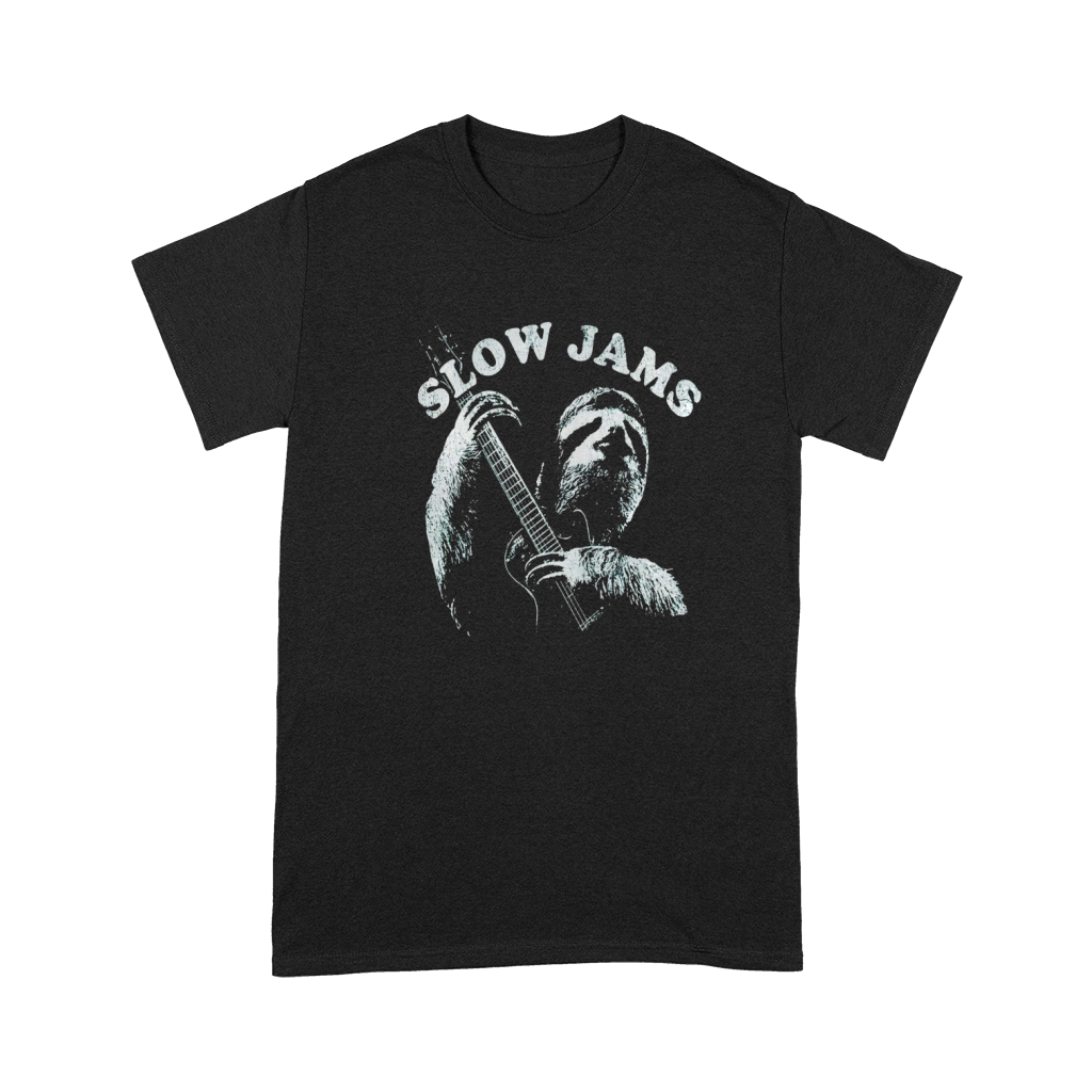 Sloth Playing Guitar Slow Jams Vintage TShirt Premium T-shirt