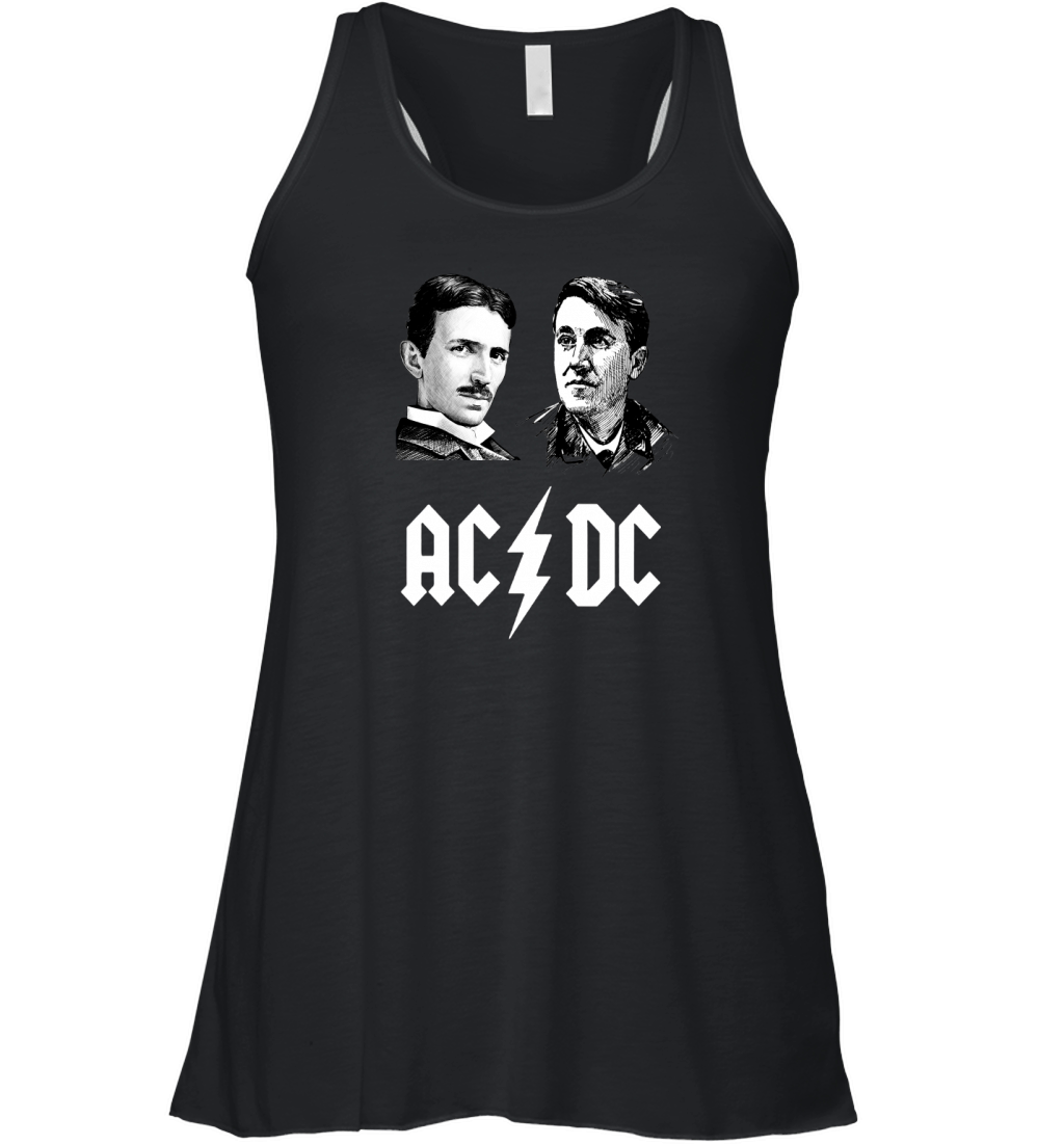 AC &amp;amp; DC  Tesla &amp;amp; Edison T Shirt Women's Flowy Tank Top