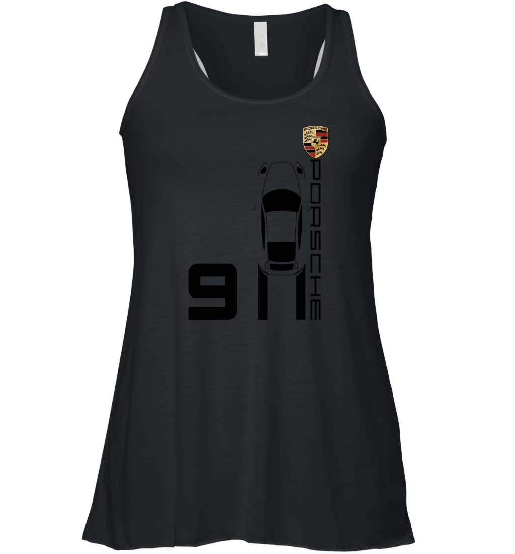 Vintage 911 Porsche Sports Car Women's Flowy Tank Top