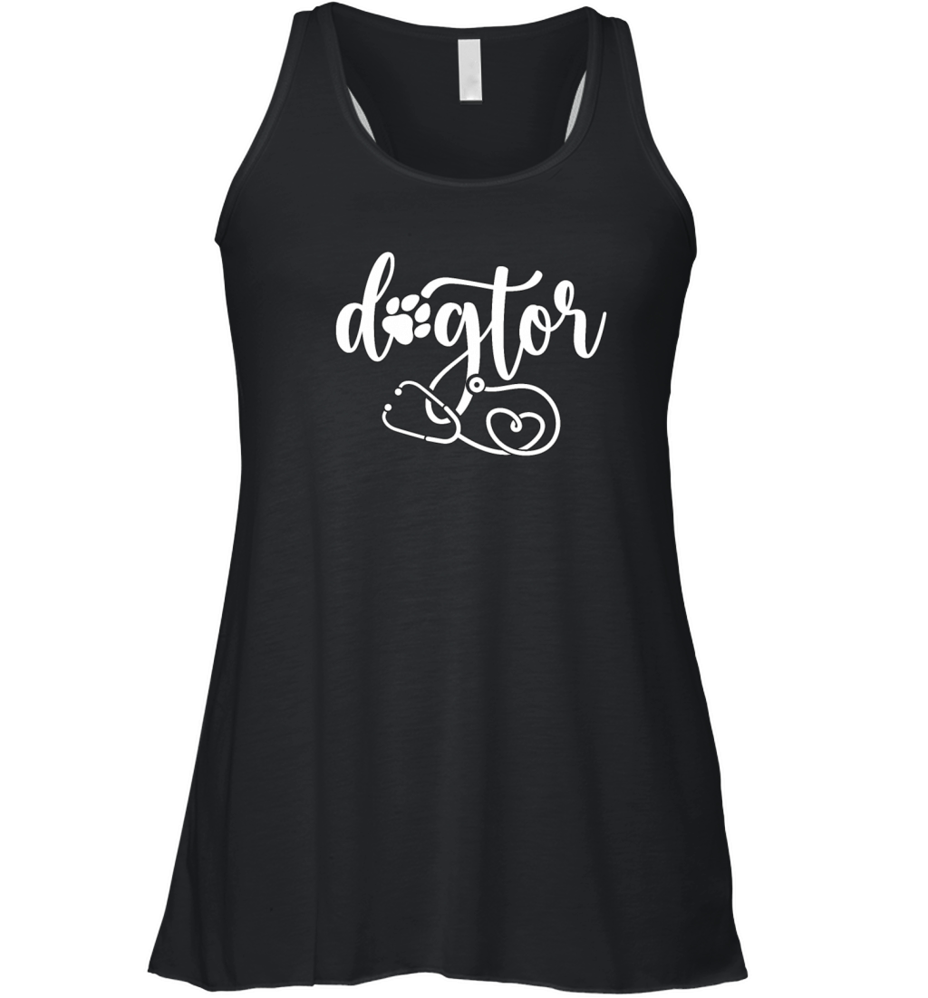 Veterinary Dogtor Vet Tech Pet Doctor Veterinarian Women's Flowy Tank Top