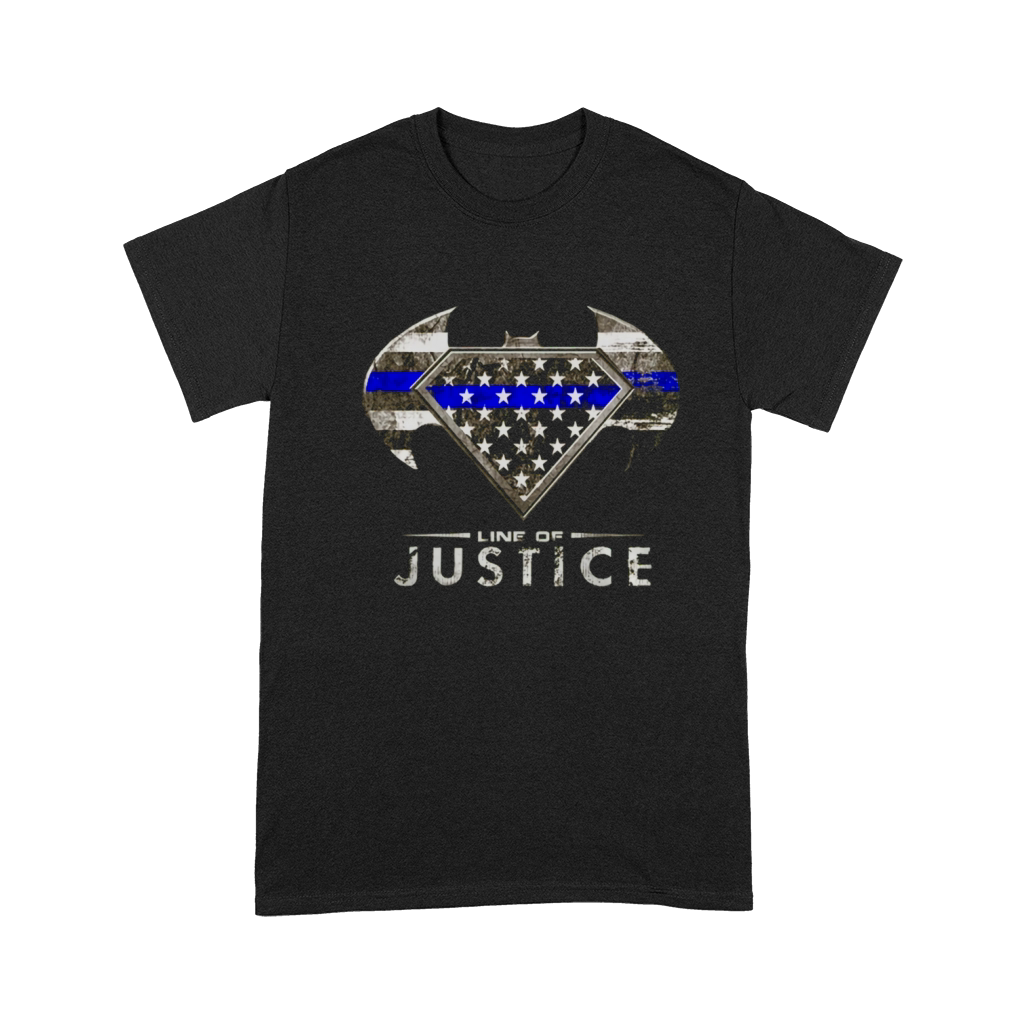 POLICE   THIN BLUE LINE OF JUSTICE Tshirts Premium T-shirt