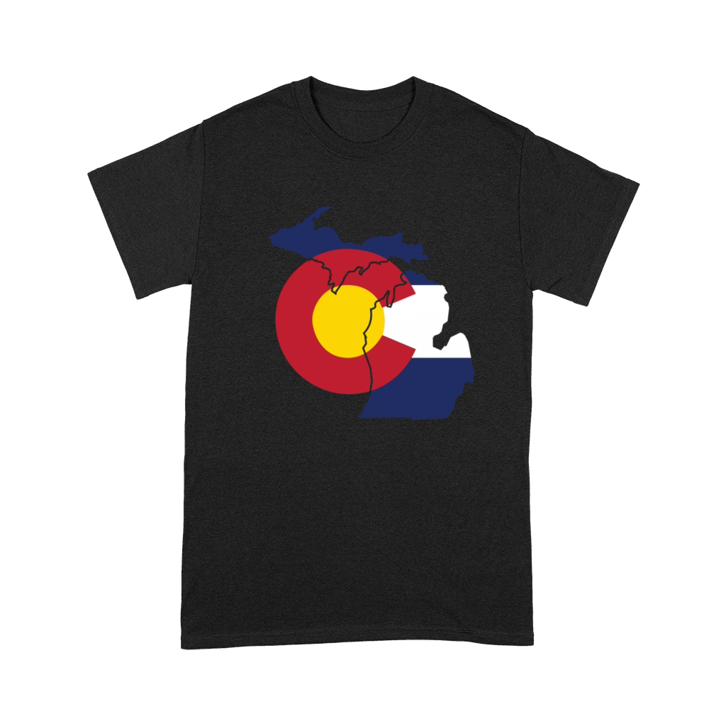 Michigan Colorado Funny Pride Flag Apparel Premium T-shirt