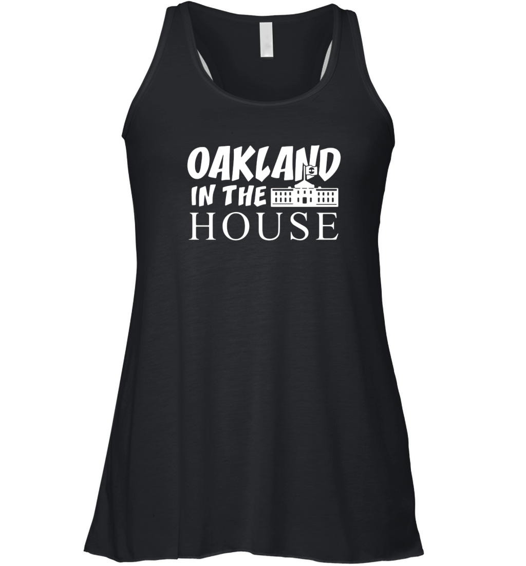 oakland in the house Women's Flowy Tank Top