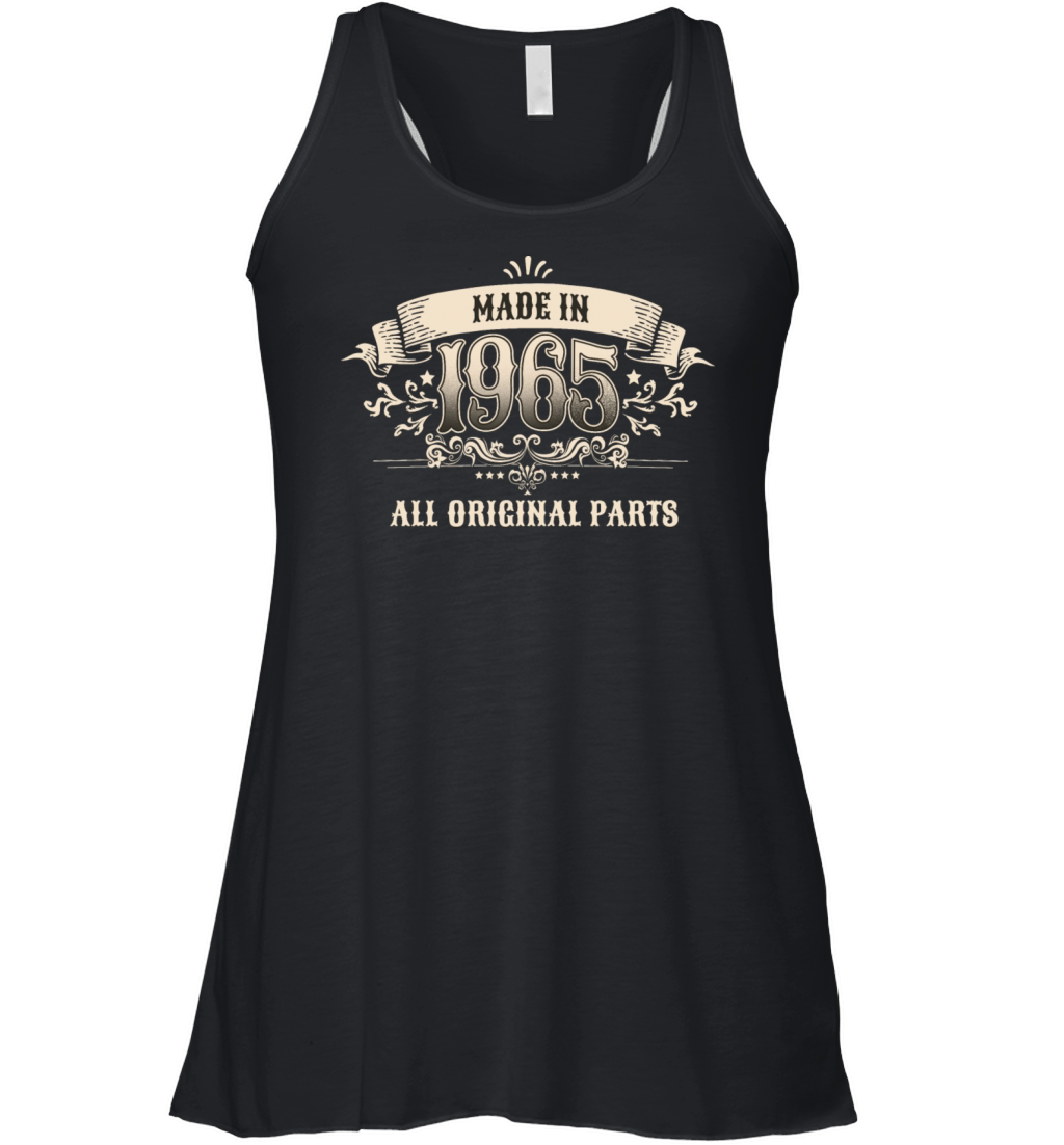 Retro Vintage Birthday Made In 1965 All Original Women's Flowy Tank Top
