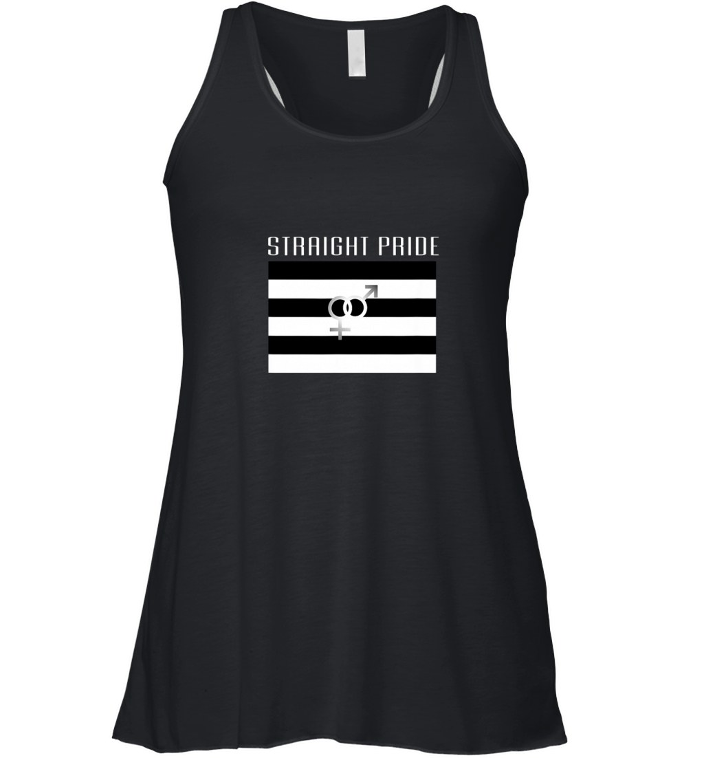 Straight Pride Flag For A Proud Heterosexual Person Women's Flowy Tank Top