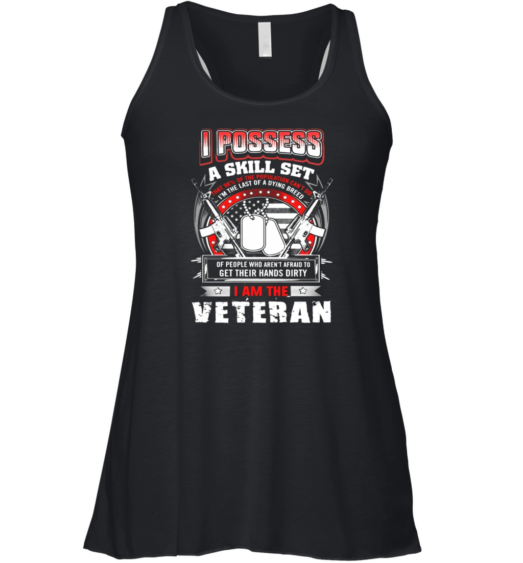 VETERAN NAVY VETERAN VETERAN Women's Flowy Tank Top