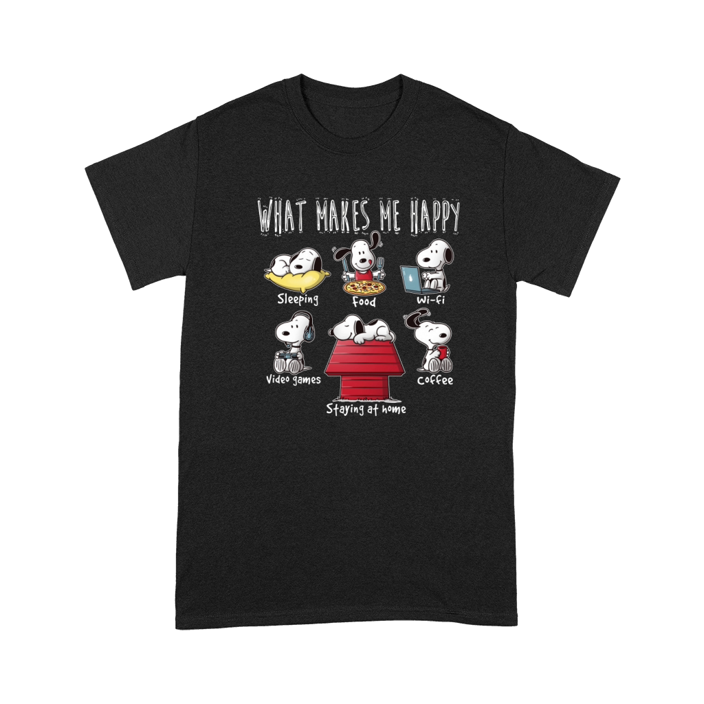 What makes Snoopy happy Premium T-shirt