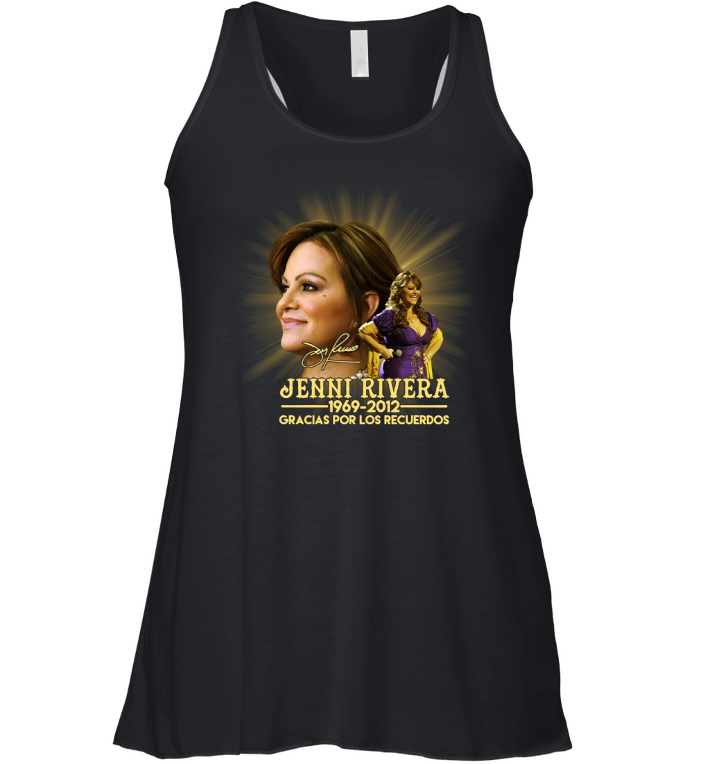 Jenni Rivera 1969 2012 Gracias Por Los Recuerdos signature Women's Flowy Tank Top