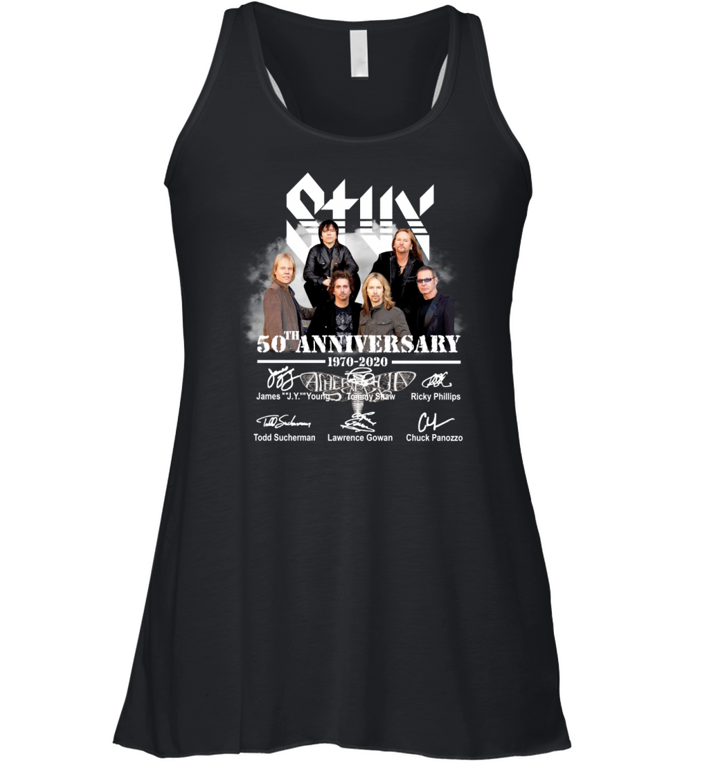 Styx 50th Anniversary 1970 2020 Signature Women's Flowy Tank Top