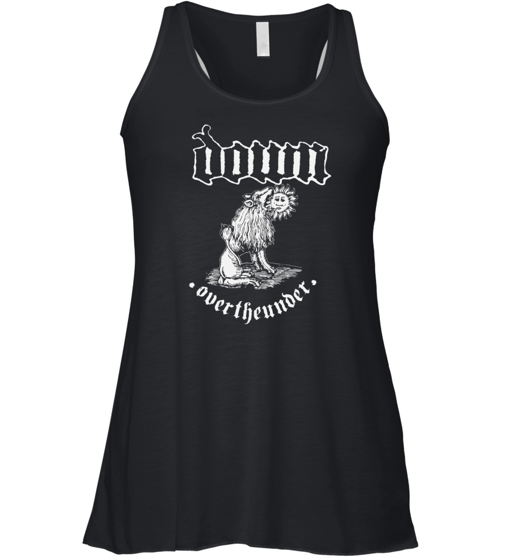 Down Band Tshirt Women's Flowy Tank Top