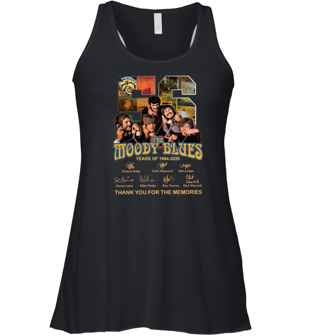 56 the moody blues years of 1964 2020 thank you for the memories signatures Women's Flowy Tank Top