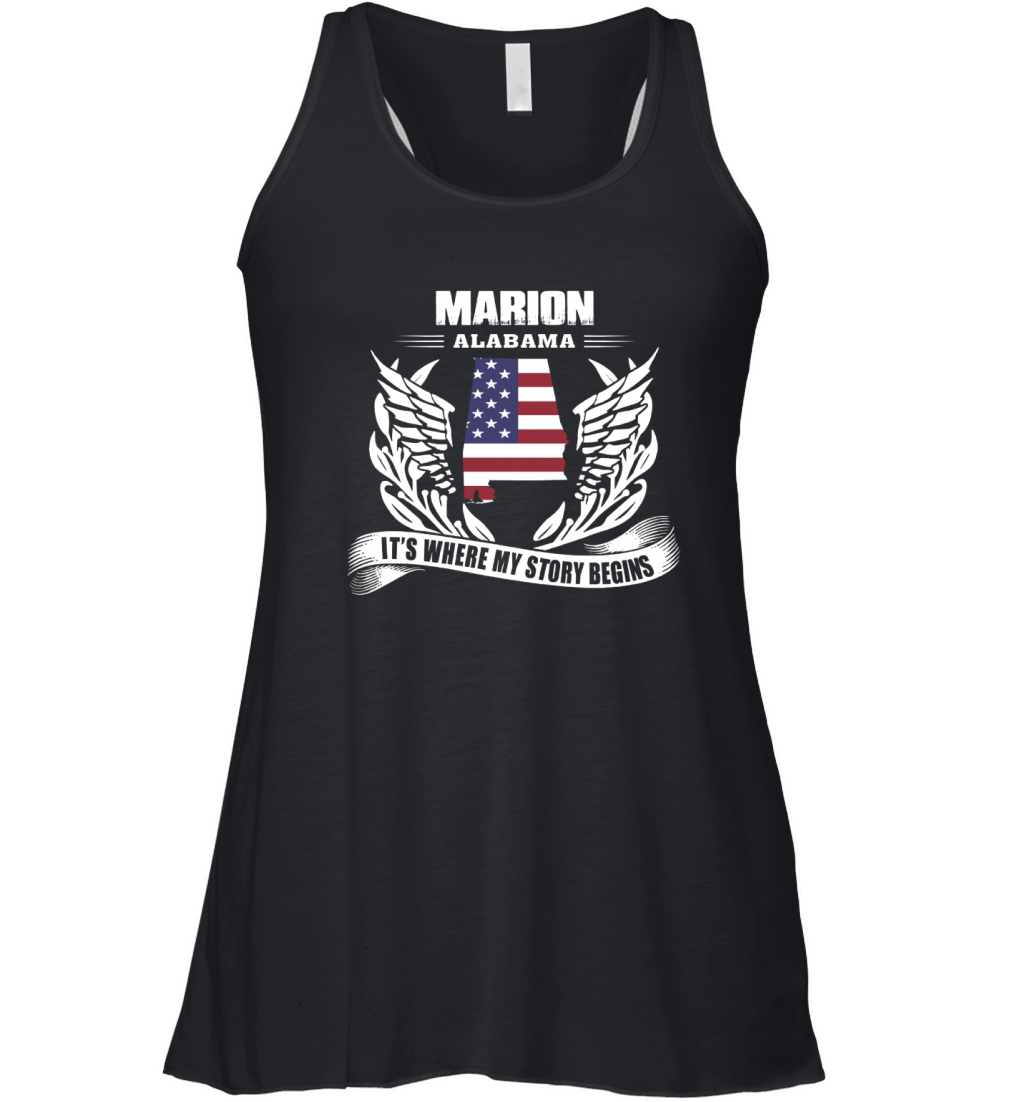 Marion, Alabama It's Where My Story Begins Shirt Women's Flowy Tank Top