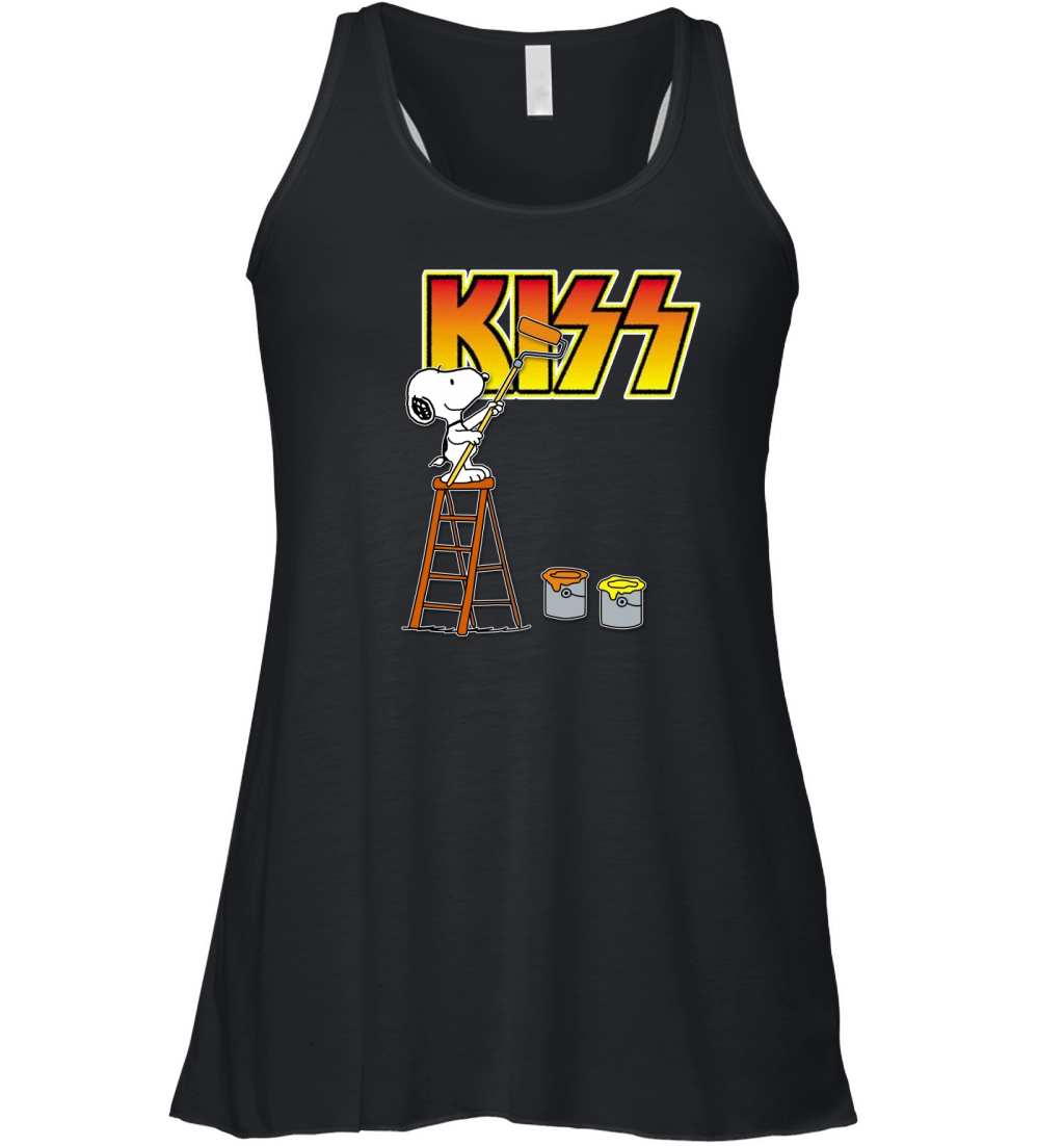 Snoopy paint Kiss Women's Flowy Tank Top