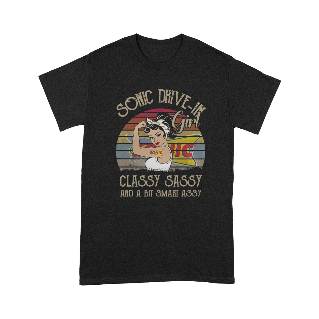 Sonic Drive In Girl Classy Sassy And A Bit Smart Assy Vintage shirt Premium T-shirt