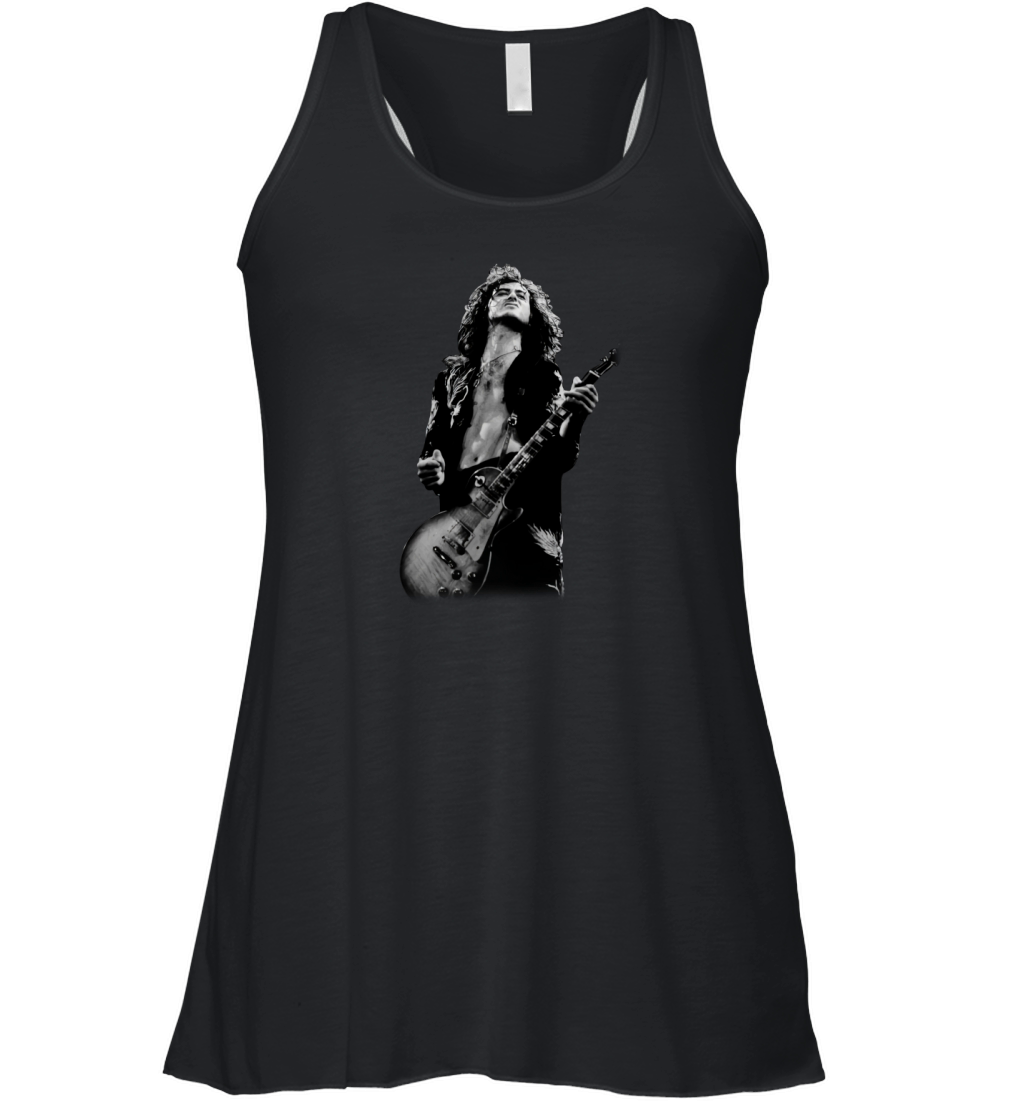 Jimmy Page play guitar shirt Women's Flowy Tank Top