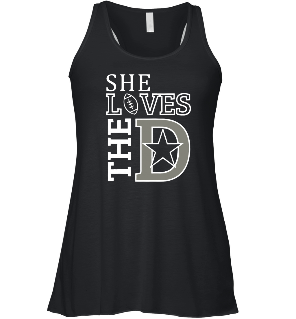 SHE LOVES THE D Women's Flowy Tank Top