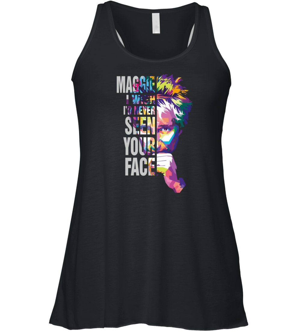 MAggie May - Ladies V-Neck Women's Flowy Tank Top