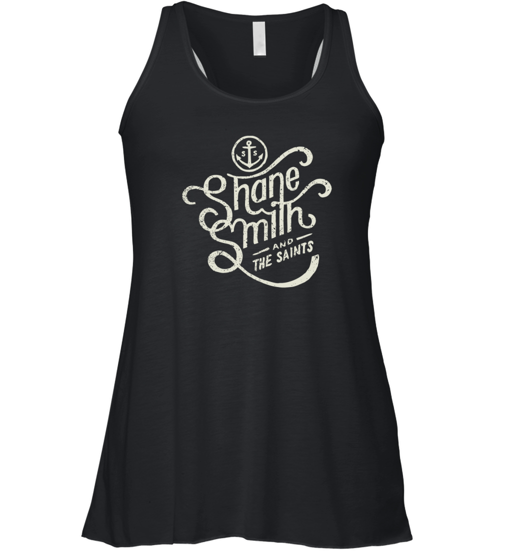 Shane Smith And The Saints Black Cream Crew Women's Flowy Tank Top