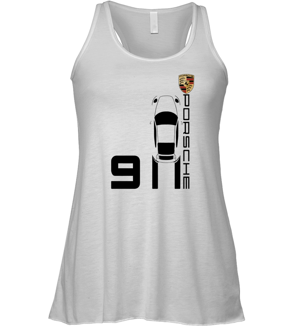 Vintage 911 Porsche Sports Car Women's Flowy Tank Top