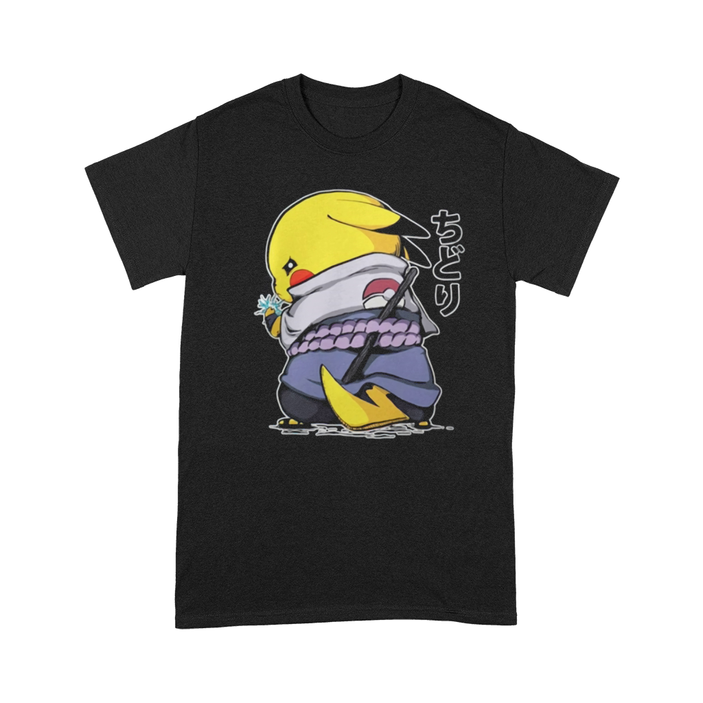 Pikachu Sasuke Naruto Chidori Premium T-shirt