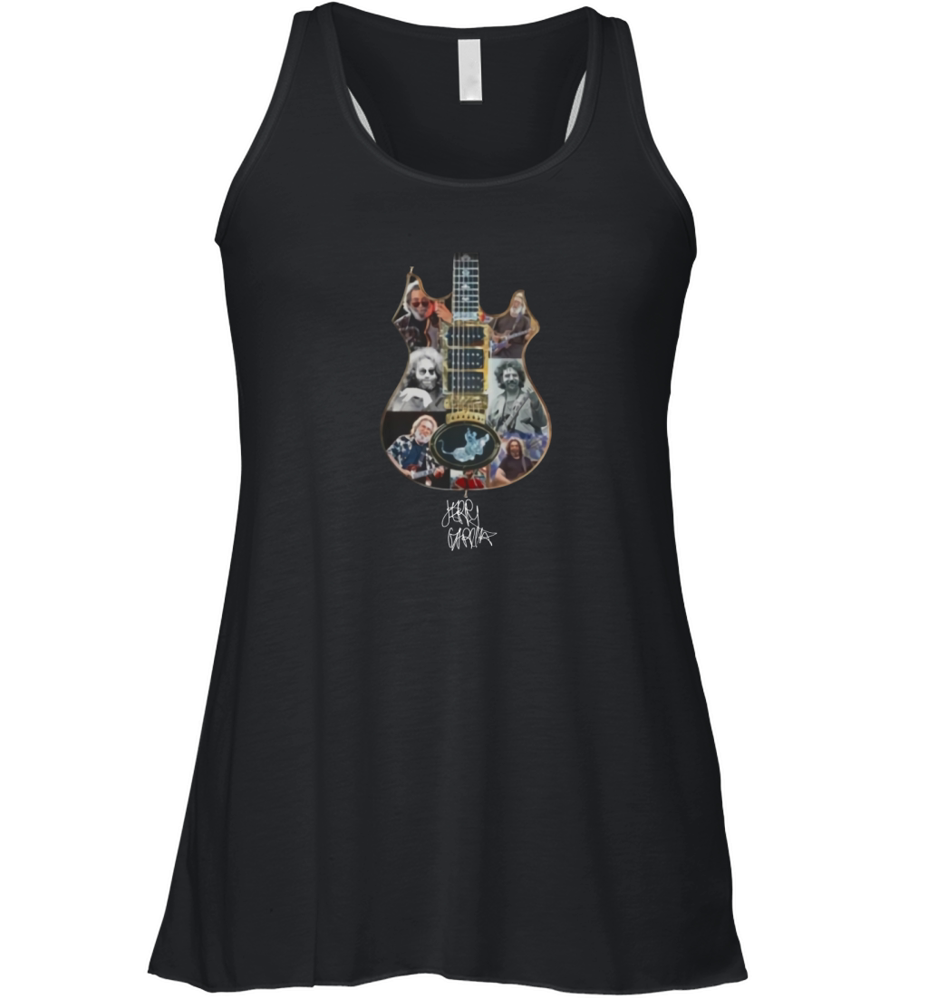 Jerry Garcia Guitar Grateful Dead Signature shirt Women's Flowy Tank Top