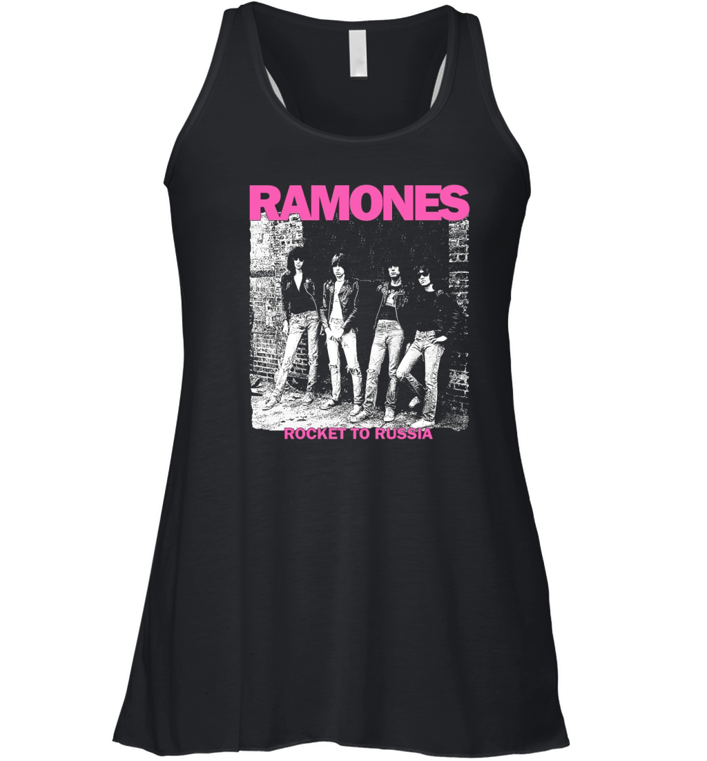 RAMONES ROCKET TO RUSSIA NEW BLACK Women's Flowy Tank Top