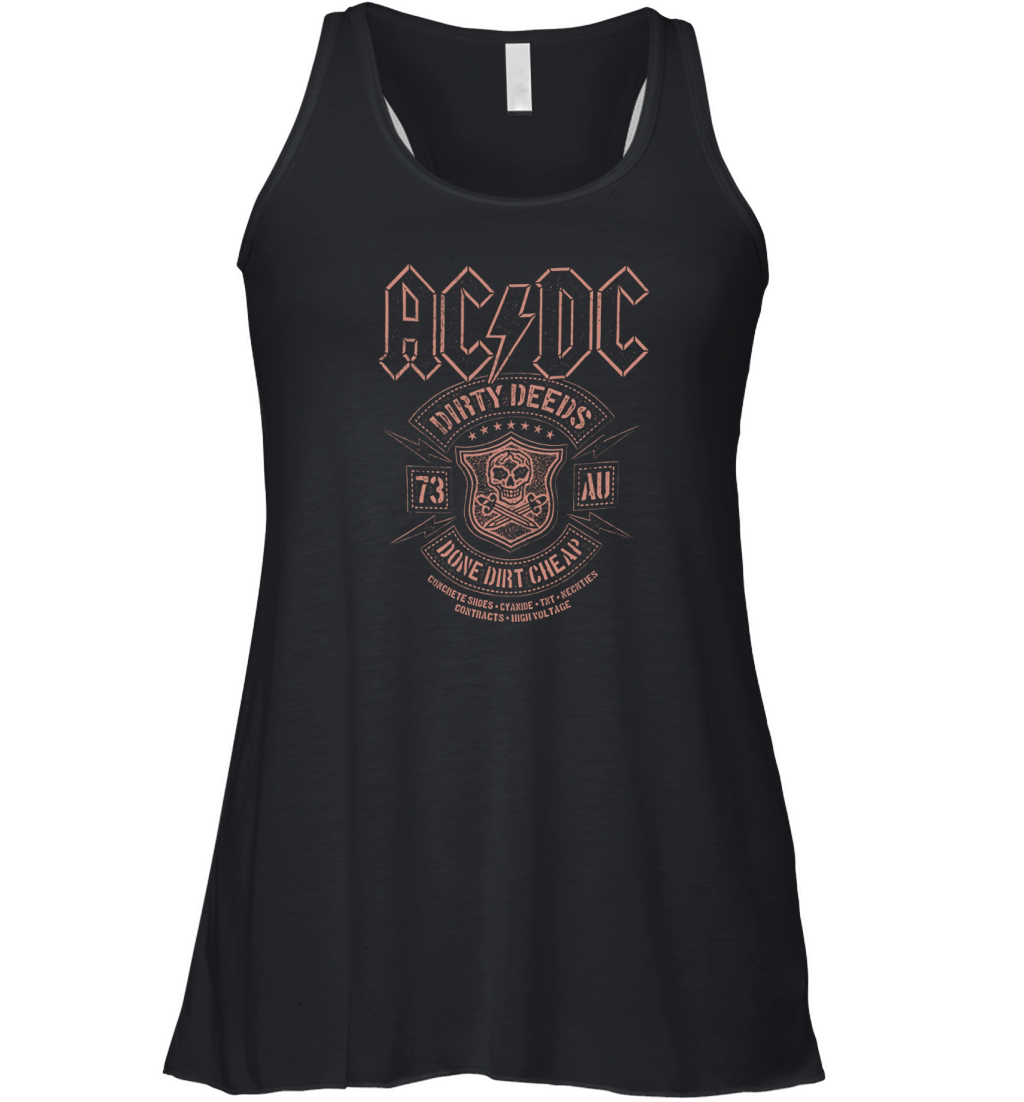 Ac Dc Dirty Deeds Women's Flowy Tank Top
