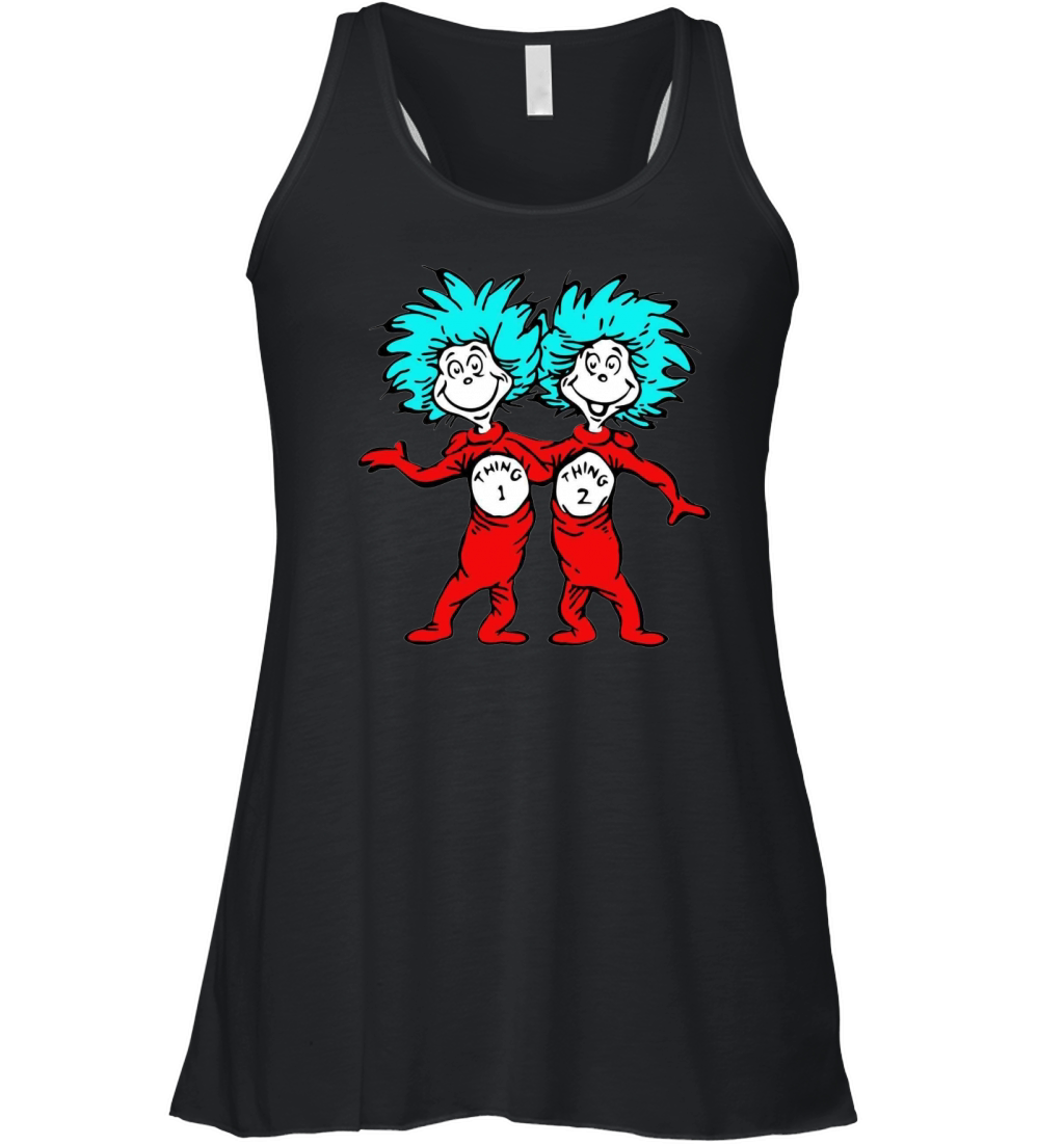 Dr. Seuss Thing 1 Thing 2 Buddies T-shirt Women's Flowy Tank Top