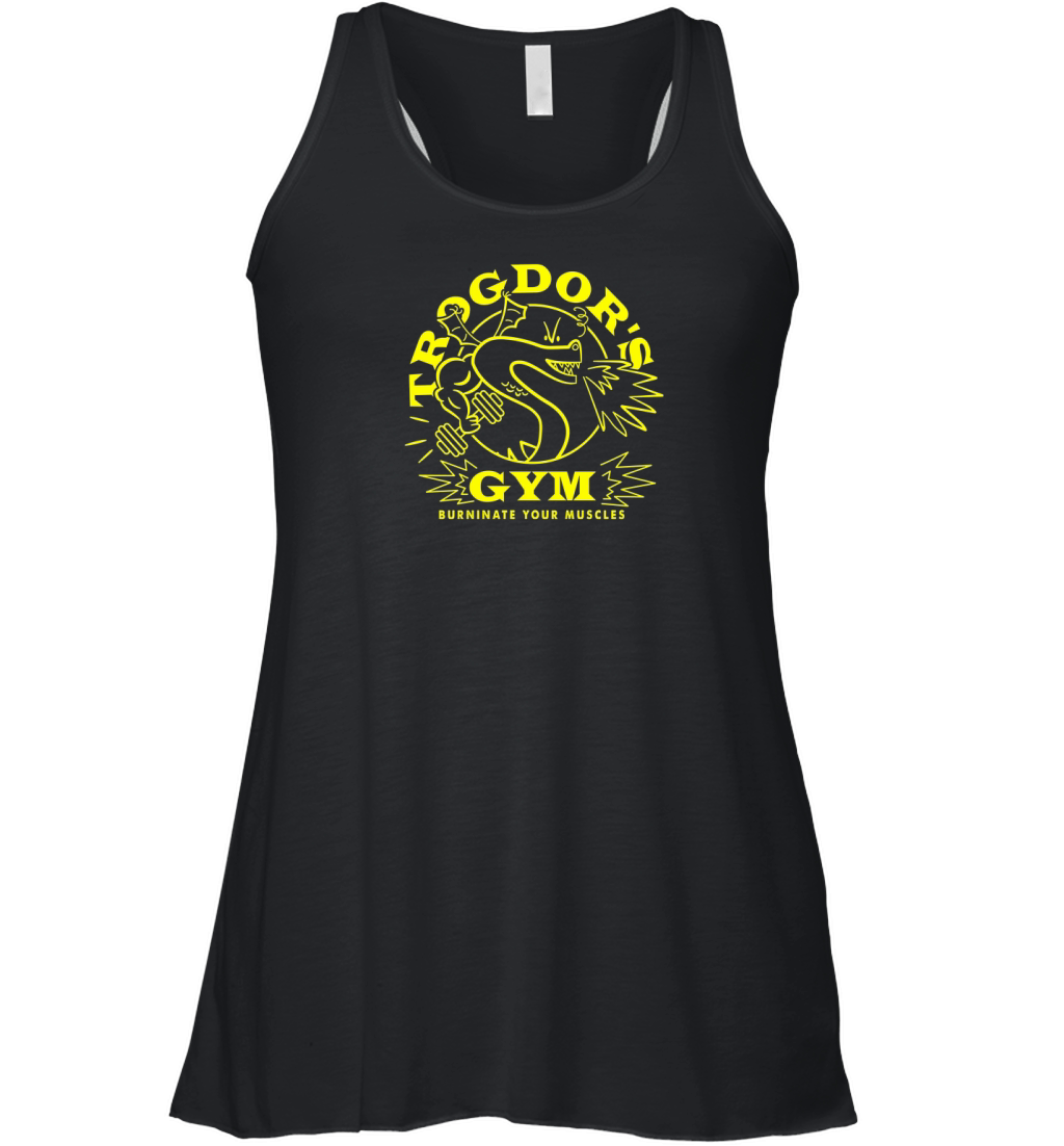 Snake Trogdor’s Gym Burninate Your Muscles shirt Women's Flowy Tank Top