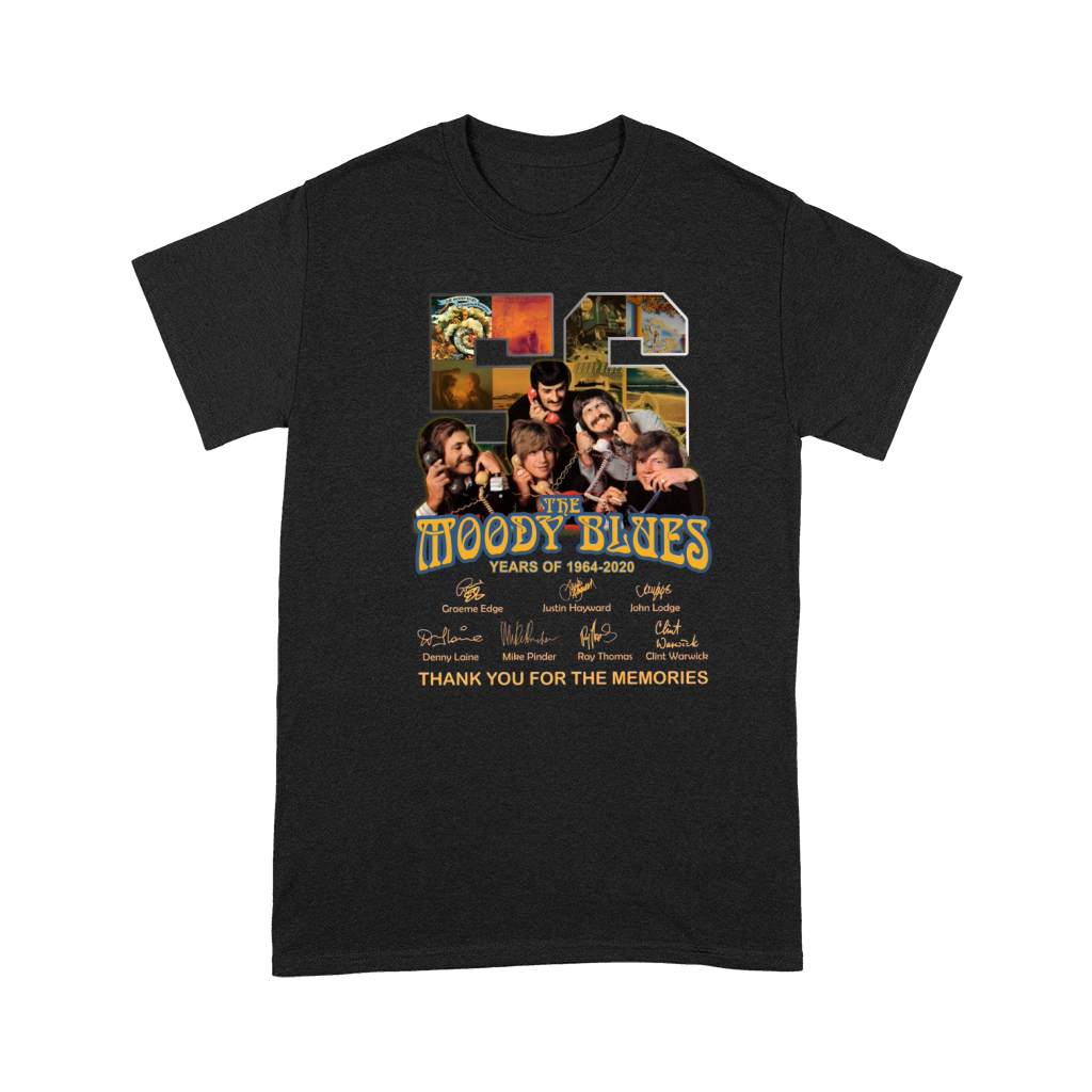 56 the moody blues years of 1964 2020 thank you for the memories signatures Premium T-shirt