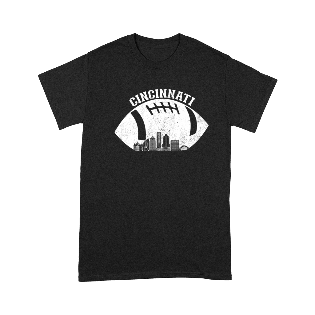 Cincinnati Skyline Football Fan Vintage Cincinnati Premium T-shirt