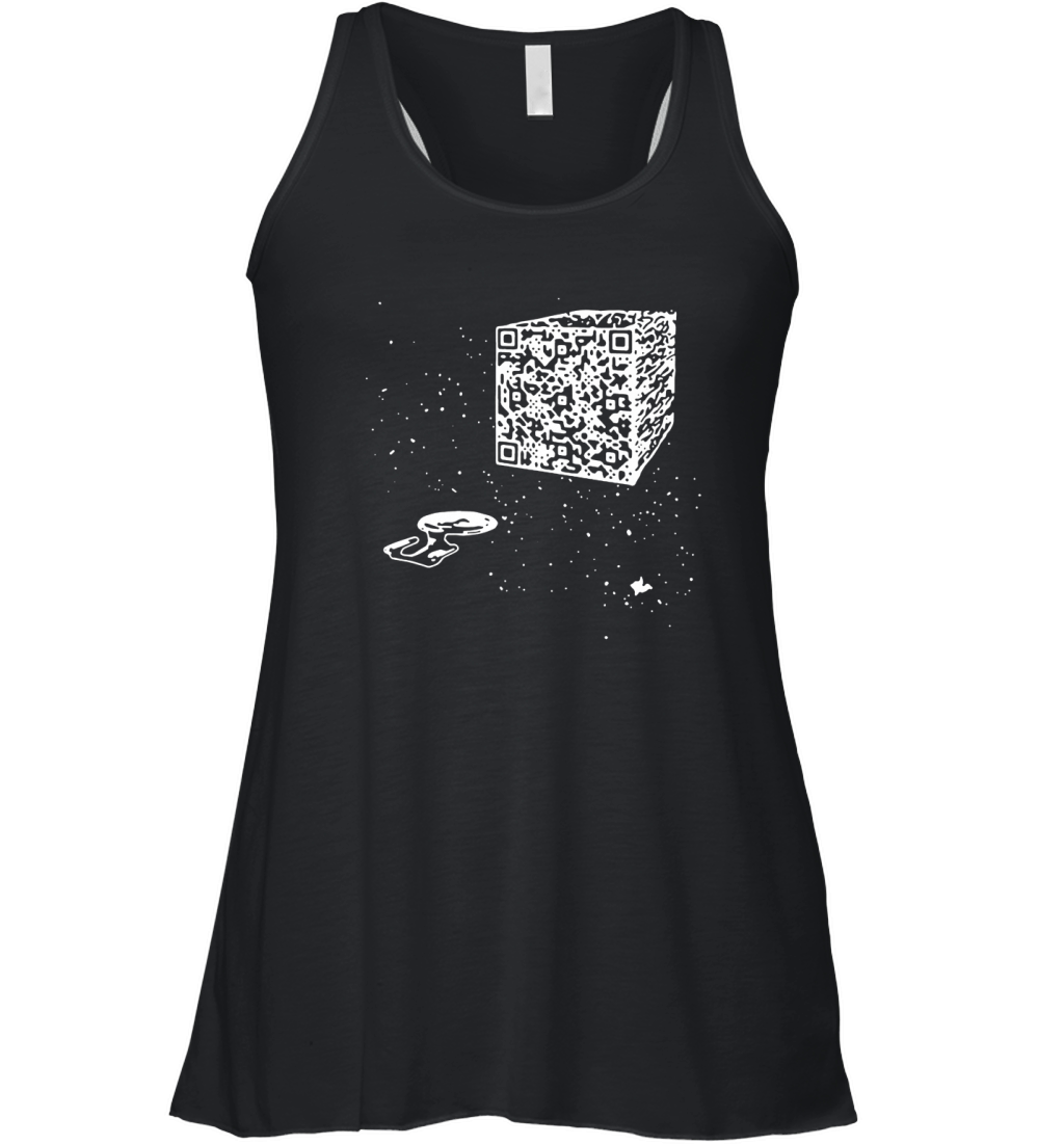 Official we are the borg resistance is futile space qr code men t-shirt Women's Flowy Tank Top