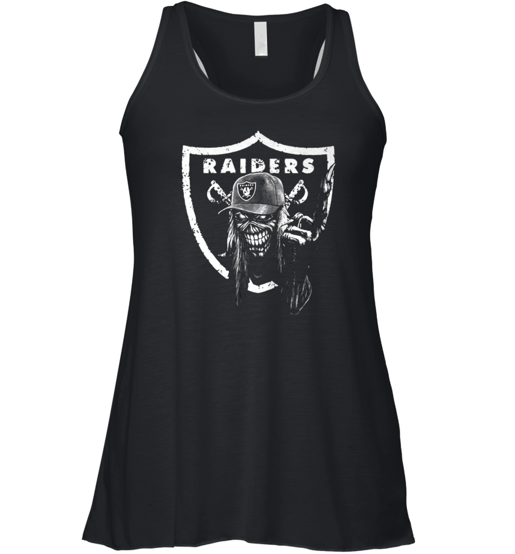 COOL RAIDERS SHIRT WITH EDDIE FROM IRON MAIDEN Women's Flowy Tank Top