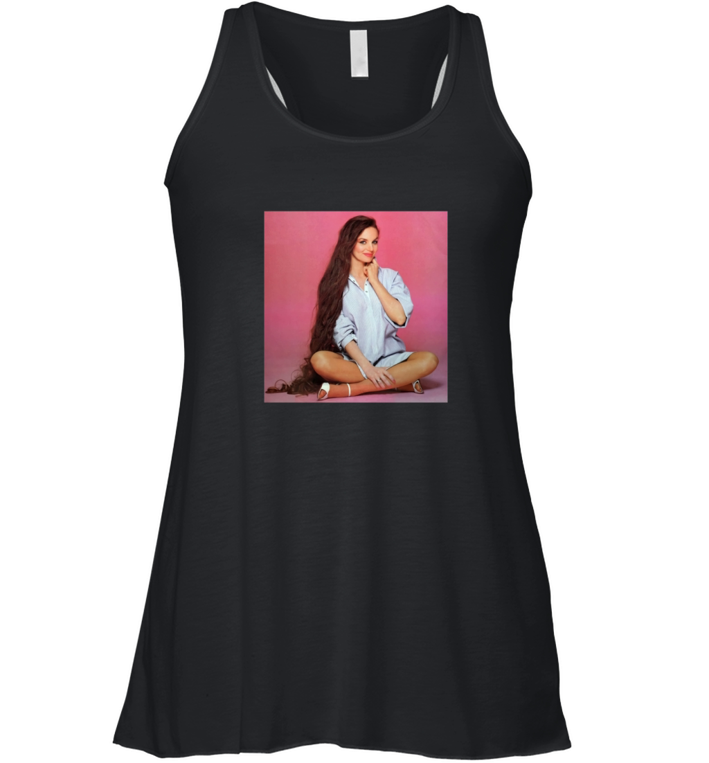 Crystal Gayle Funny Women's Flowy Tank Top