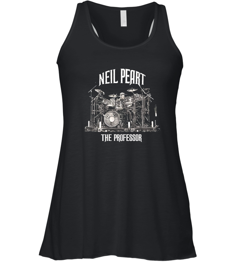 Anna Press Neil Peart The Professor  The Drummer Black Women's Flowy Tank Top