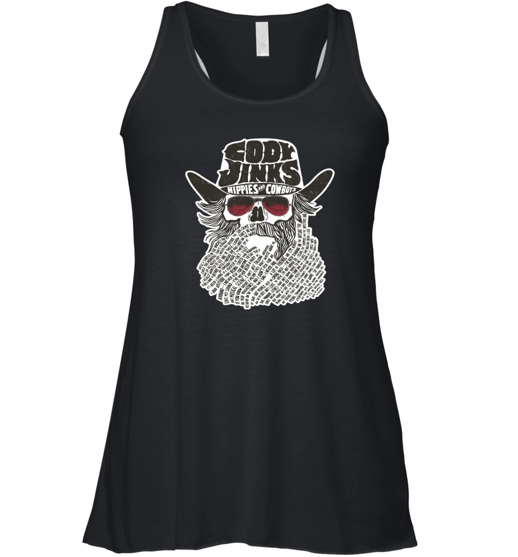 Cody Jinks Hippies And Cowboys Women's Flowy Tank Top