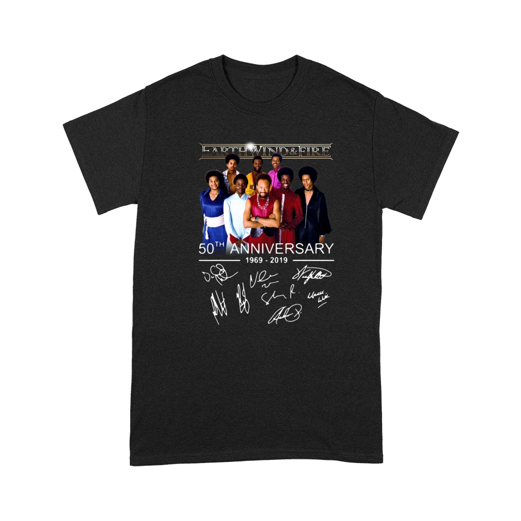 Earth Wind & Fire 50th anniversary 1969 2019 signatures shirt Premium T-shirt