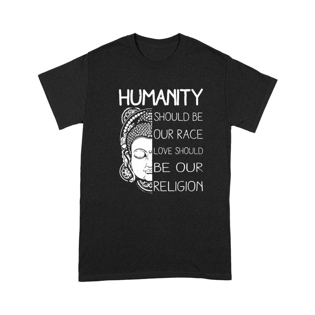 Humanity should be our race love should be our religion - Coffee Mug (colored) Premium T-shirt