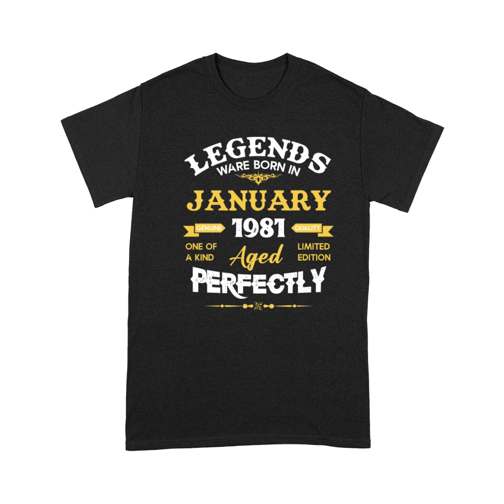 January 1981 Vintage Birthday Present Premium T-shirt