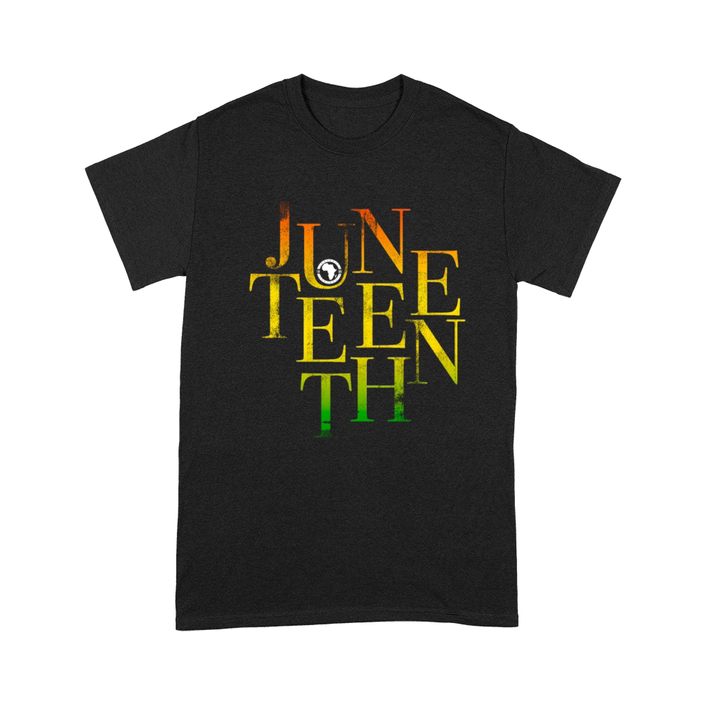 Juneteenth Letters Black History June 19 Vintage Premium T-shirt