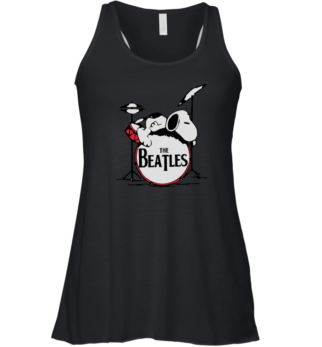 Snoopy Sleeping On The Drum Still Miss Ringo Starr The Beatles shirt Women's Flowy Tank Top