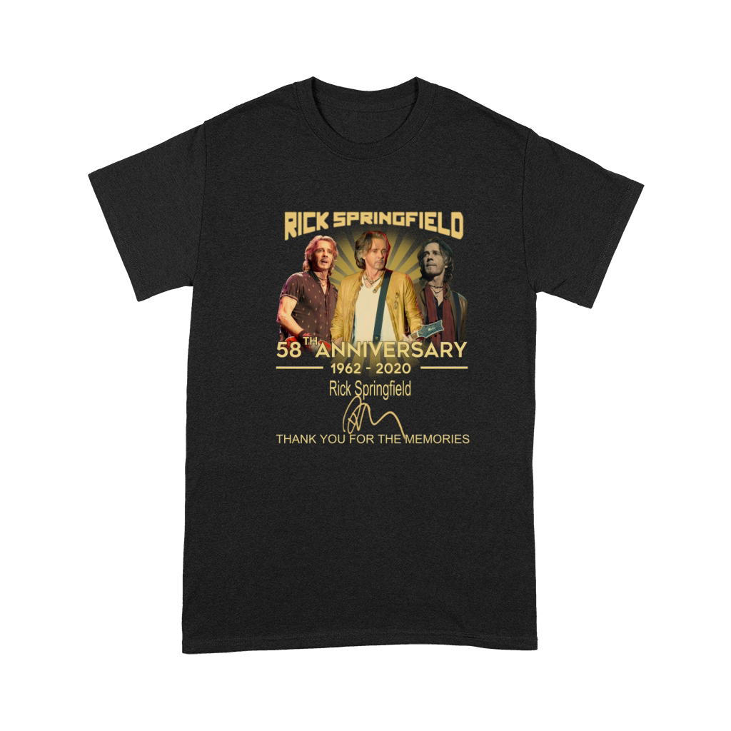 Rick Springfield 58th Anniversary 1962-2020 thank you for the memories signature shirth Premium T-shirt