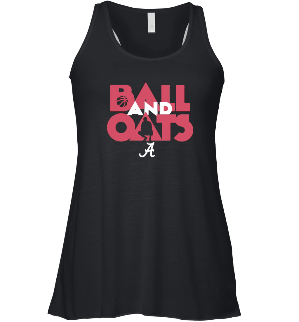 Ball & Oats Licensed by Alabama Basketball Shirt Women's Flowy Tank Top